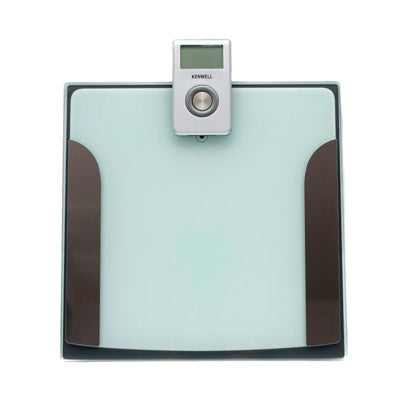 Báscula digital de cristal con medidor de grasa corporal - Tecnopura